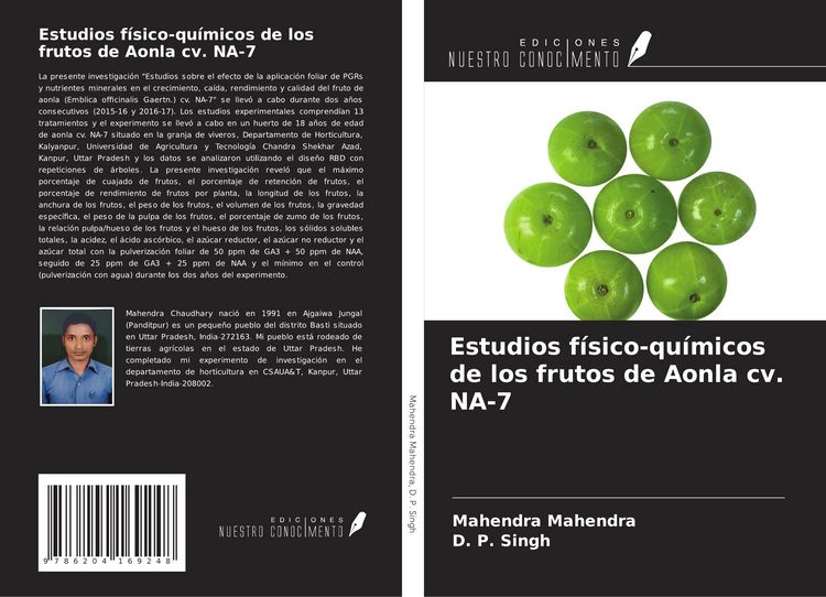 Produktbild: Estudios f&iacute;sico-qu&iacute;micos de los frutos de Aonla cv. NA-7