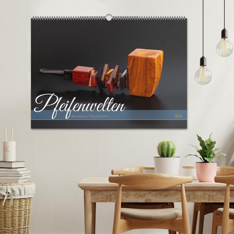 Produktbild: Pfeifenwelten (Wandkalender 2026 DIN A2 quer), CALVENDO Monatskalender