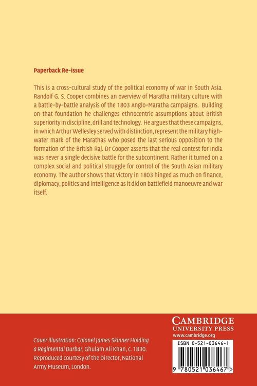 Produktbild: The Anglo-Maratha Campaigns and the Contest for India