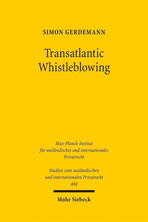 Produktbild: Transatlantic Whistleblowing