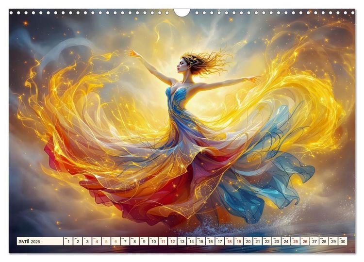 Produktbild: &Eacute;l&eacute;gance captivante (Calendrier mural 2026 DIN A3 vertical), CALVENDO calendrier mensuel