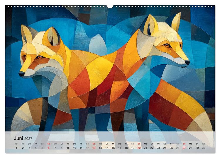Produktbild: Nordlicht in Facetten. Die Arktis in geometrischer Bildsprache (Wandkalender 2027 DIN A2 quer), CALVENDO Monatskalender