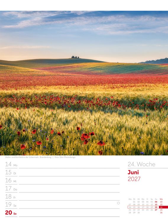 Produktbild: Malerisches Deutschland Wochenplaner Kalender 2027