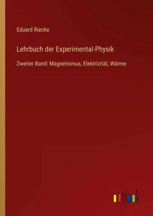 Produktbild: Lehrbuch der Experimental-Physik