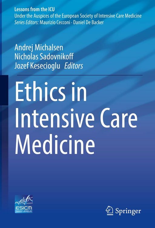 Produktbild: Ethics in Intensive Care Medicine