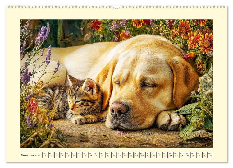 Produktbild: Labrador Retriever. Labrador-Magie f&uuml;r Herz und Seele (Wandkalender 2026 DIN A2 quer), CALVENDO Monatskalender
