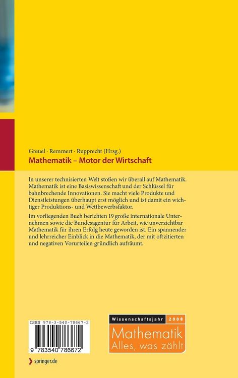 Produktbild: Mathematik - Motor der Wirtschaft