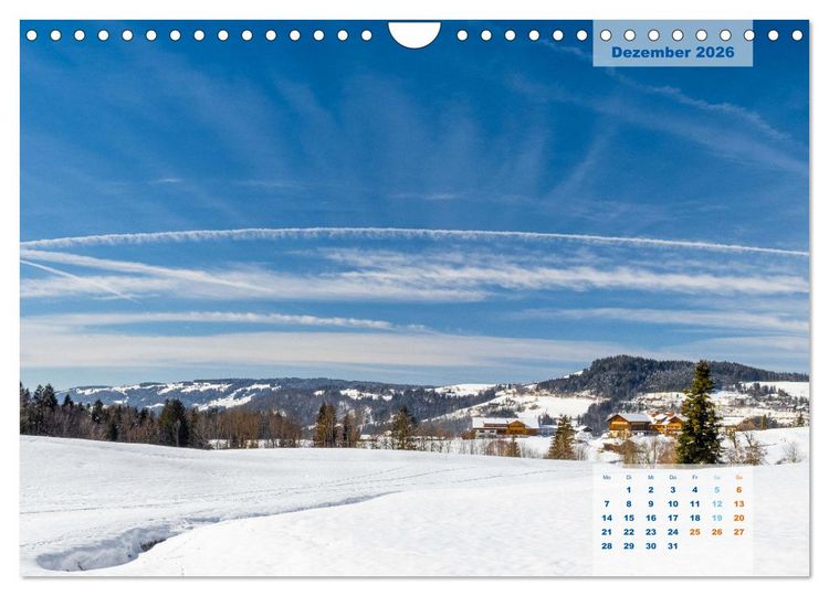 Produktbild: ALLG&Auml;U, im Wandel der Jahreszeiten. (Wandkalender 2026 DIN A4 quer), CALVENDO Monatskalender