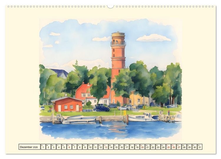 Produktbild: Schleswig-Holsteins Ostseek&uuml;ste (hochwertiger Premium Wandkalender 2026 DIN A2 quer), Kunstdruck in Hochglanz