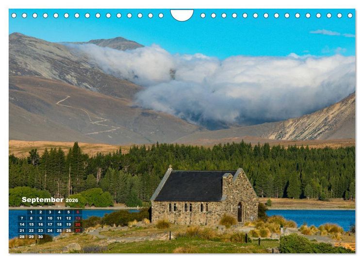 Produktbild: Traumland Neuseeland (Wandkalender 2026 DIN A4 quer), CALVENDO Monatskalender