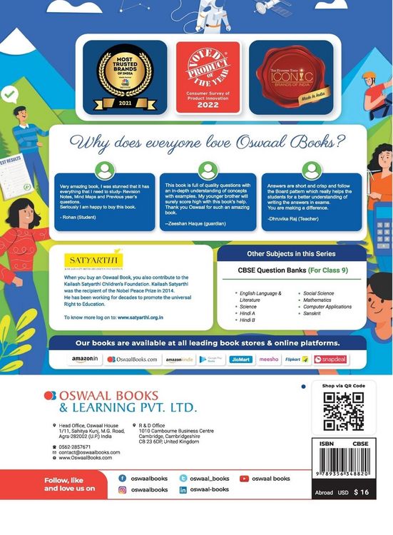 Produktbild: Oswaal CBSE Class 9 English Communicative Question Bank (2024 Exam)