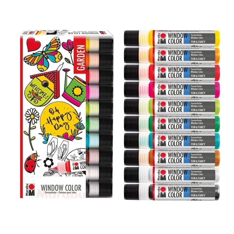 Produktbild: Marabu Window Color Set Garden 10x25ml