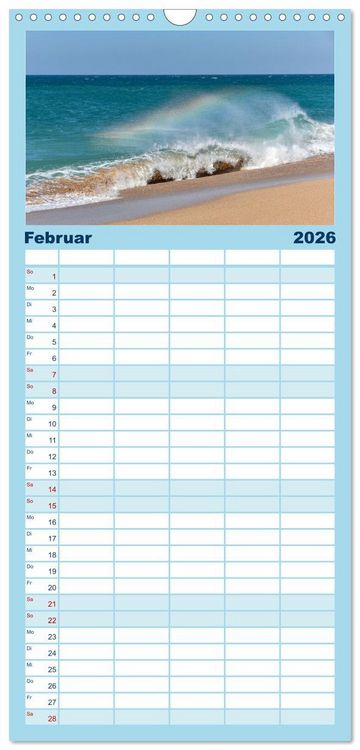 Produktbild: Familienplaner 2026 - Andalusische Atlantikk&uuml;ste mit 5 Spalten (Wandkalender, 21 x 45 cm) CALVENDO