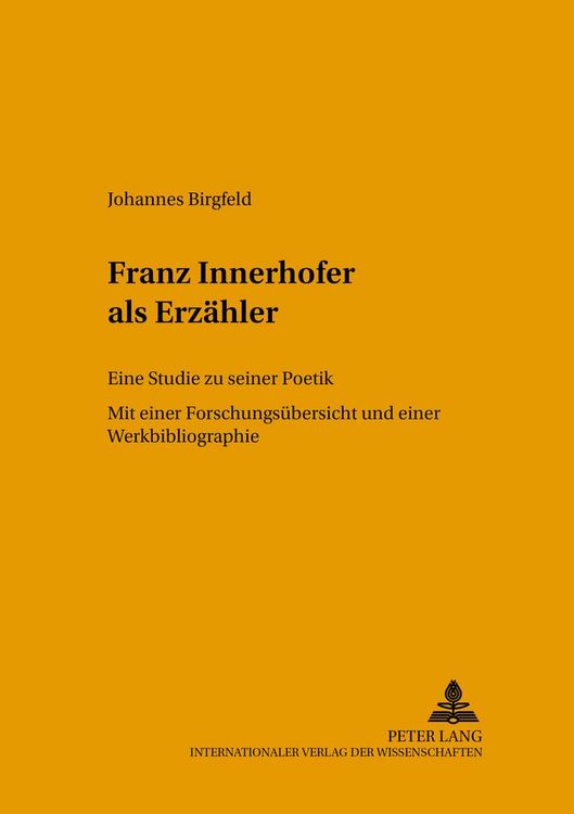Produktbild: Franz Innerhofer als Erz&auml;hler