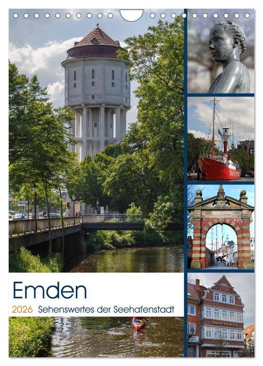Produktbild: Emden - Sehenswertes der Seehafenstadt (Wandkalender 2026 DIN A4 hoch), CALVENDO Monatskalender