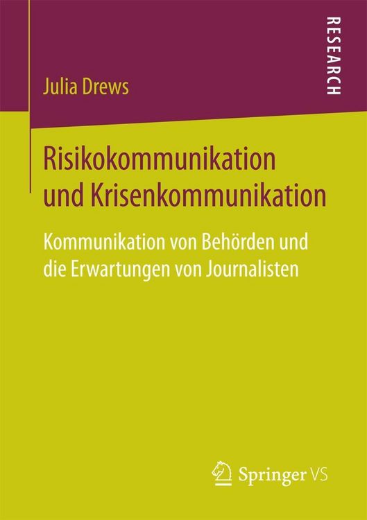 Produktbild: Risikokommunikation und Krisenkommunikation