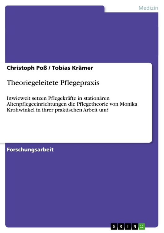 Produktbild: Theoriegeleitete Pflegepraxis
