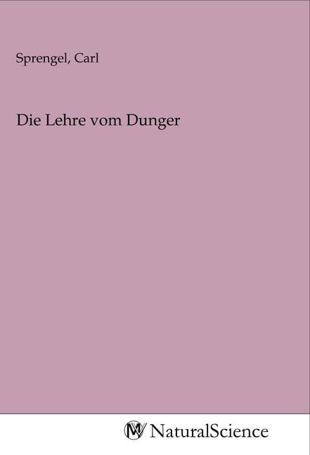 Produktbild: Die Lehre vom Dunger