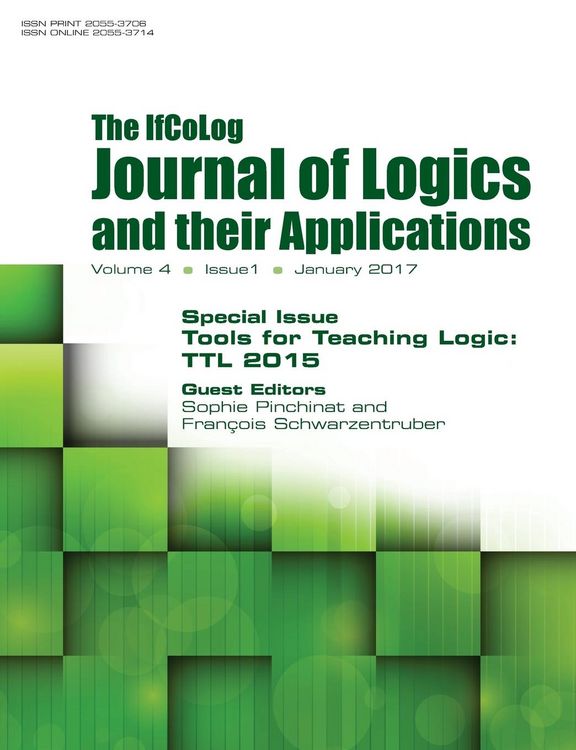 Produktbild: Ifcolog Journal of Logics and their Applications Volume 4, number 1