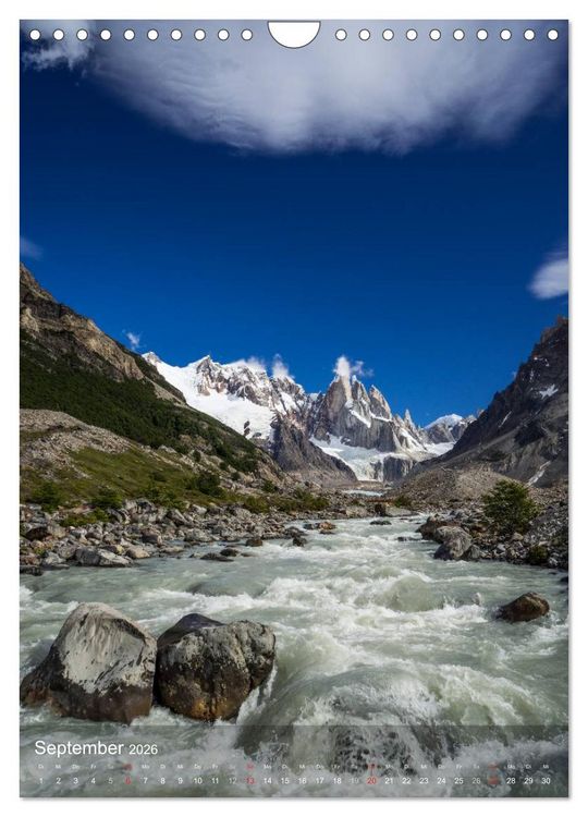 Produktbild: Magische Berge Patagoniens: Cerro Torre (Wandkalender 2026 DIN A4 hoch), CALVENDO Monatskalender