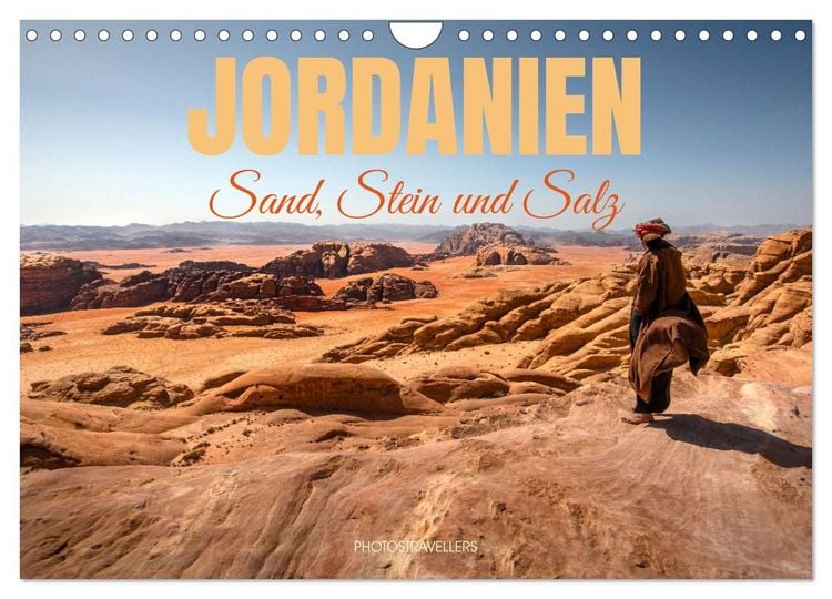 Produktbild: Jordanien Sand, Stein und Salz (Wandkalender 2027 DIN A4 quer), CALVENDO Monatskalender