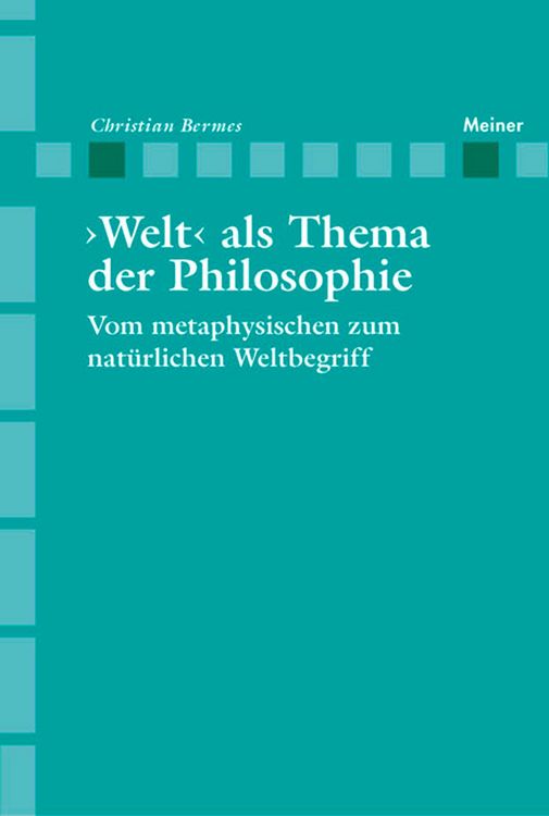 Produktbild: >Welt< als Thema der Philosophie