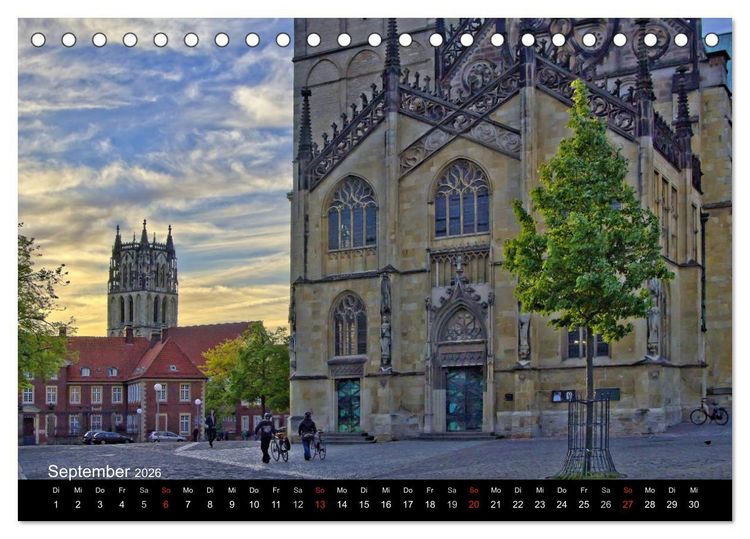 Produktbild: M&uuml;nster - Geschichten aus verschiedenen Jahrhunderten (Tischkalender 2026 DIN A5 quer), CALVENDO Monatskalender
