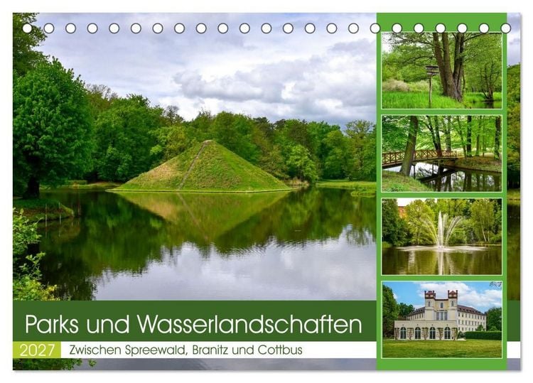 Produktbild: Parks und Wasserlandschaften (Tischkalender 2027 DIN A5 quer), CALVENDO Monatskalender