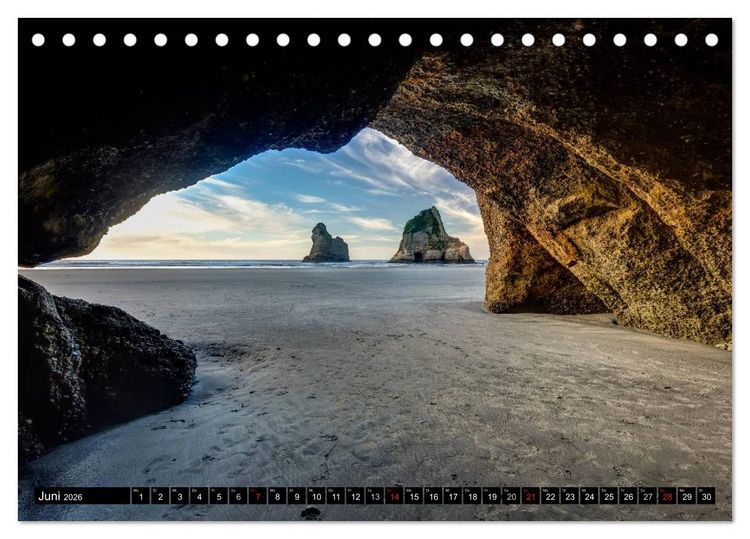 Produktbild: Neuseeland - Attraktiver S&uuml;den (Tischkalender 2026 DIN A5 quer), CALVENDO Monatskalender