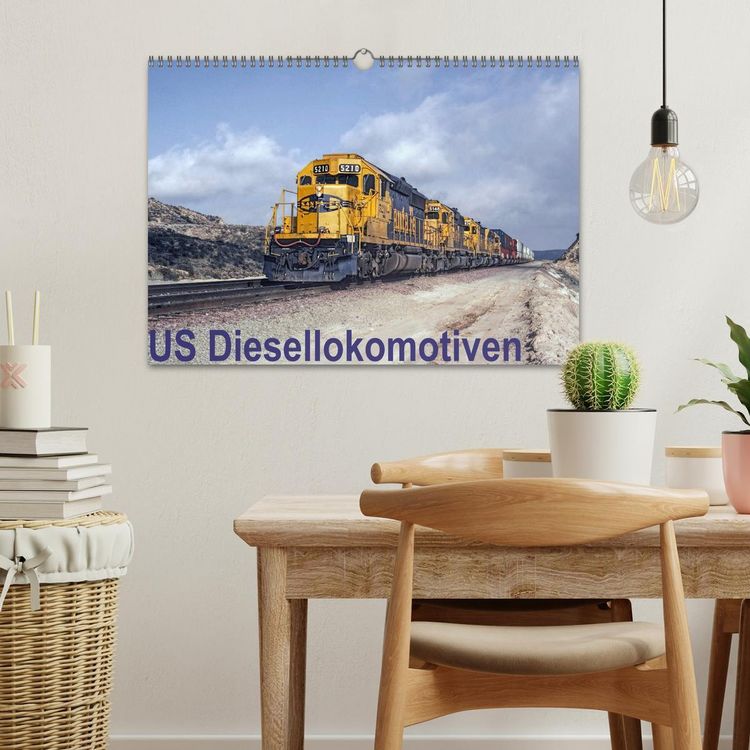 Produktbild: US Diesellokomotiven (Wandkalender 2026 DIN A3 quer), CALVENDO Monatskalender