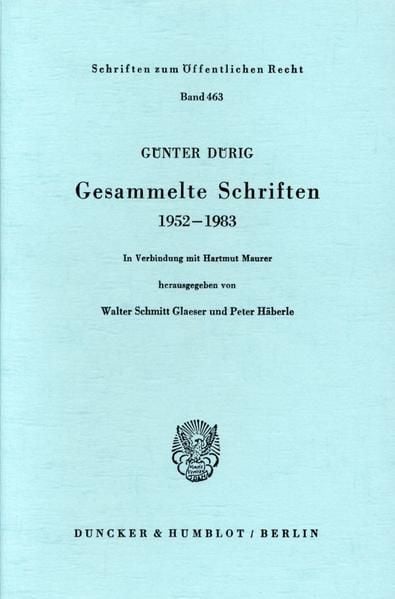 Produktbild: Gesammelte Schriften 1952 - 1983.