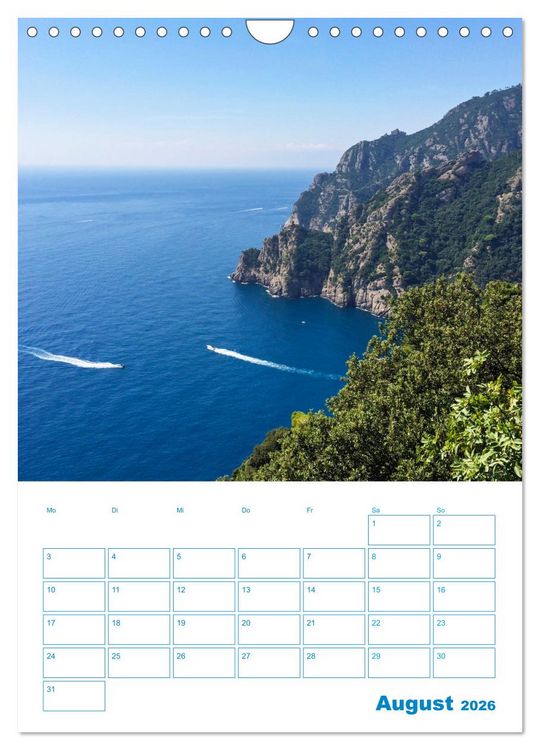 Produktbild: Blauer Ligurien Sommer (Wandkalender 2026 DIN A4 hoch), CALVENDO Monatskalender