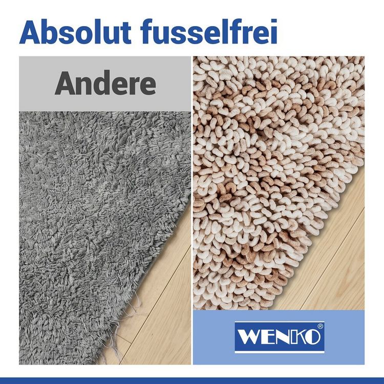Produktbild: Badteppich Mod. Lerici Wei&szlig;-Beige, 60 x 90 cm, rutschfest und schnelltrocknend