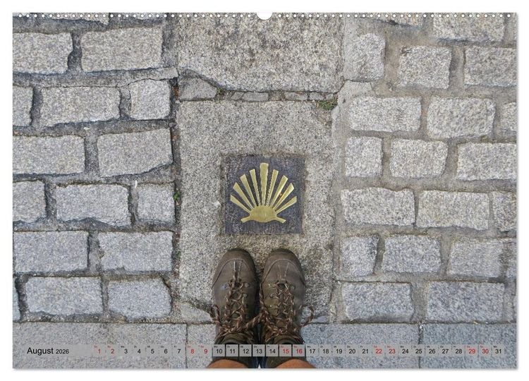 Produktbild: Von Porto nach Santiago de Compostela (Wandkalender 2026 DIN A2 quer), CALVENDO Monatskalender
