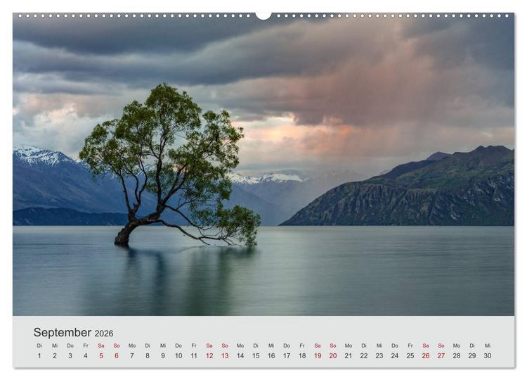 Produktbild: Neuseeland - Eine fotografische Rundreise von Nord nach S&uuml;d (Wandkalender 2026 DIN A2 quer), CALVENDO Monatskalender