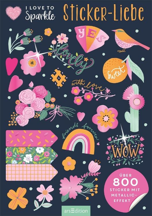 Produktbild: I Love to Sparkle &ndash; Sticker-Liebe