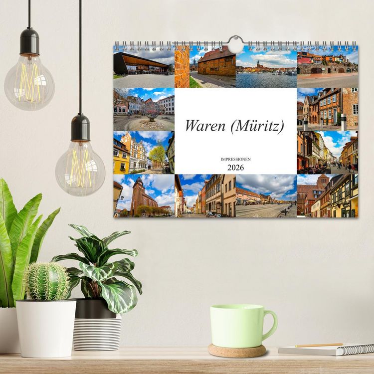 Produktbild: Waren M&uuml;ritz Impressionen (Wandkalender 2026 DIN A4 quer), CALVENDO Monatskalender