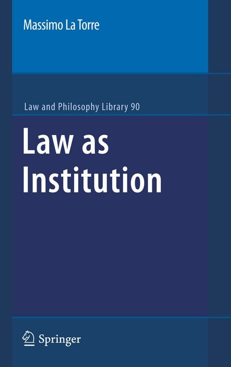 Produktbild: Law as Institution
