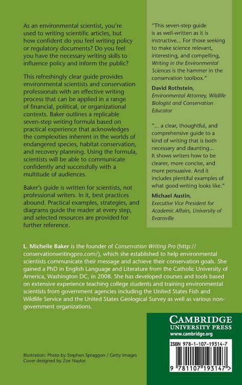 Produktbild: Writing in the Environmental Sciences