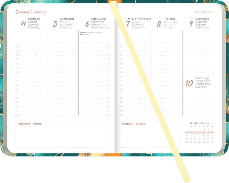 Produktbild: Lady Journal Ginkgo 2027