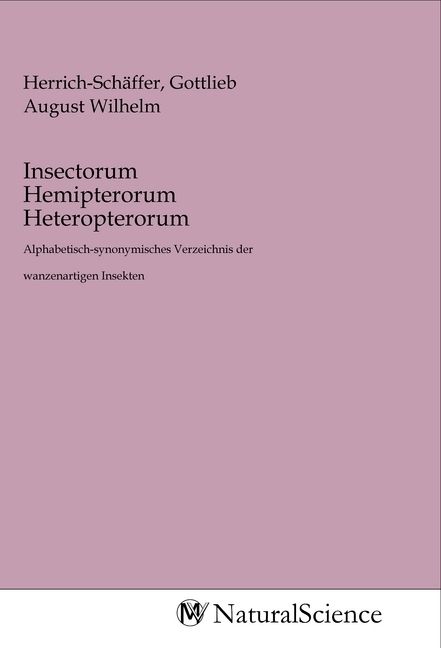 Produktbild: Insectorum Hemipterorum Heteropterorum