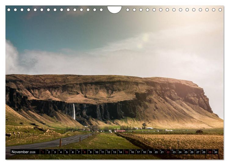 Produktbild: Island. Ein Land f&uuml;r Entdecker und Abenteurer. (Wandkalender 2026 DIN A4 quer), CALVENDO Monatskalender