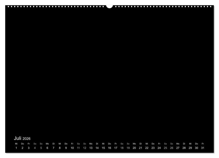 Produktbild: Bastelkalender: DIY Kreativ-Kalender -schwarz- (Wandkalender 2026 DIN A2 quer), CALVENDO Monatskalender