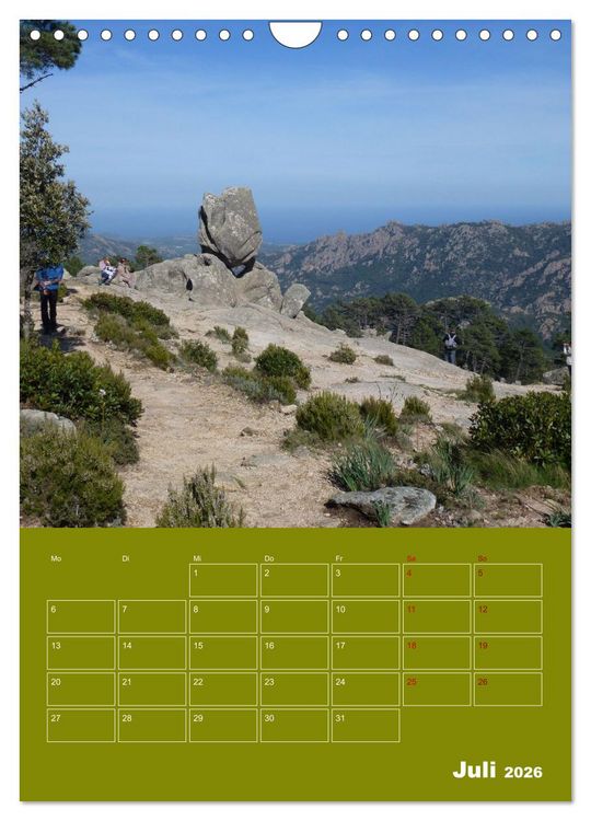 Produktbild: Fabelhaftes Korsika - Trauminsel im Mittelmeer (Wandkalender 2026 DIN A4 hoch), CALVENDO Monatskalender