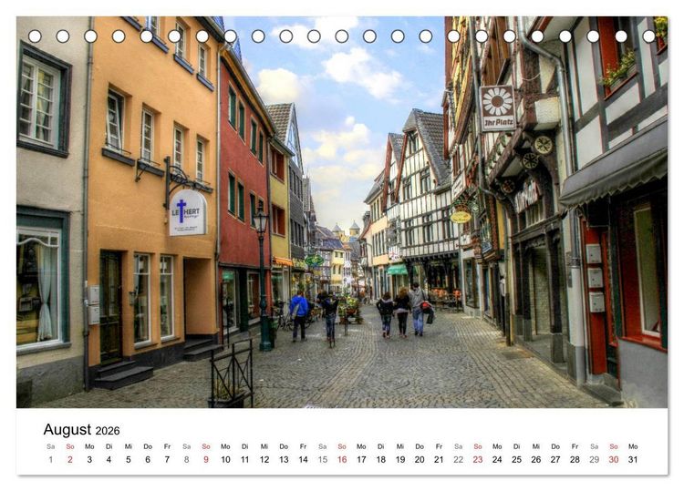 Produktbild: Die sch&ouml;nsten Orte der Eifel (Tischkalender 2026 DIN A5 quer), CALVENDO Monatskalender