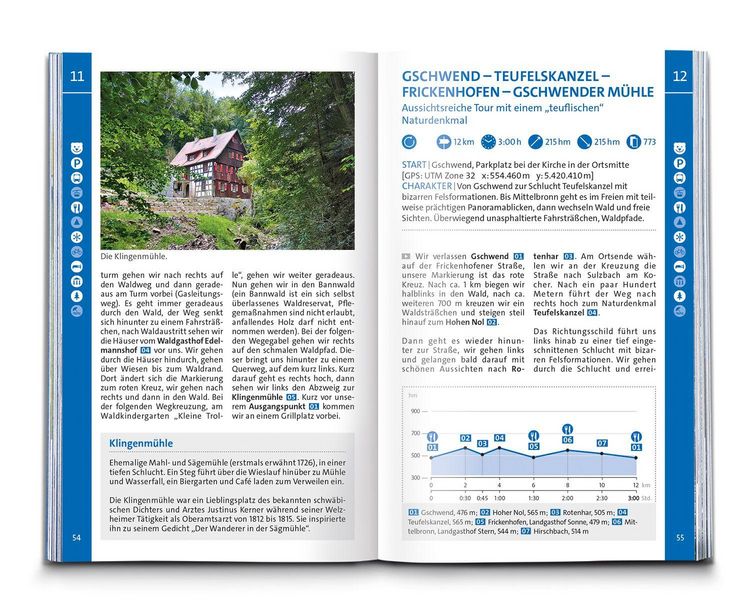 Produktbild: KOMPASS Wanderf&uuml;hrer Naturpark Schw&auml;bisch-Fr&auml;nkischer Wald, Die Wanderregion bei Stuttgart, 50 Touren mit Extra-Tourenkarte