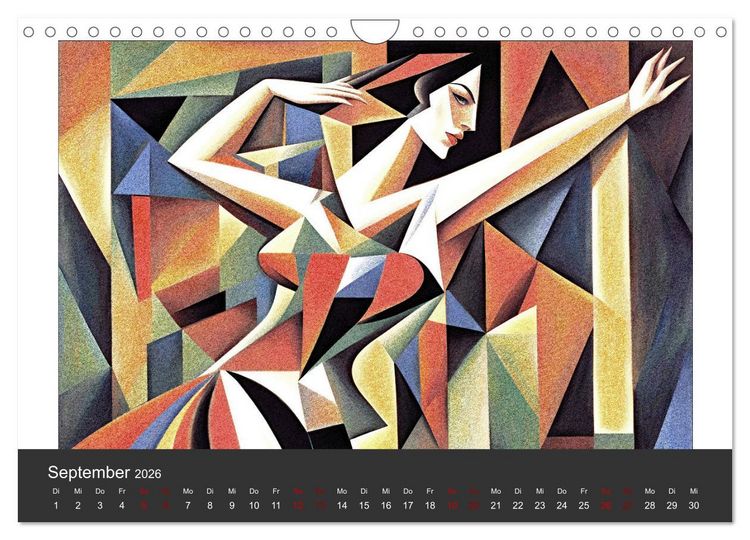 Produktbild: Kubistische Frauen Bilder (Wandkalender 2026 DIN A4 quer), CALVENDO Monatskalender