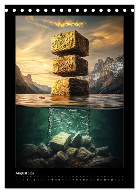 Produktbild: Visionen einer anderen Welt (Tischkalender 2026 DIN A5 hoch), CALVENDO Monatskalender