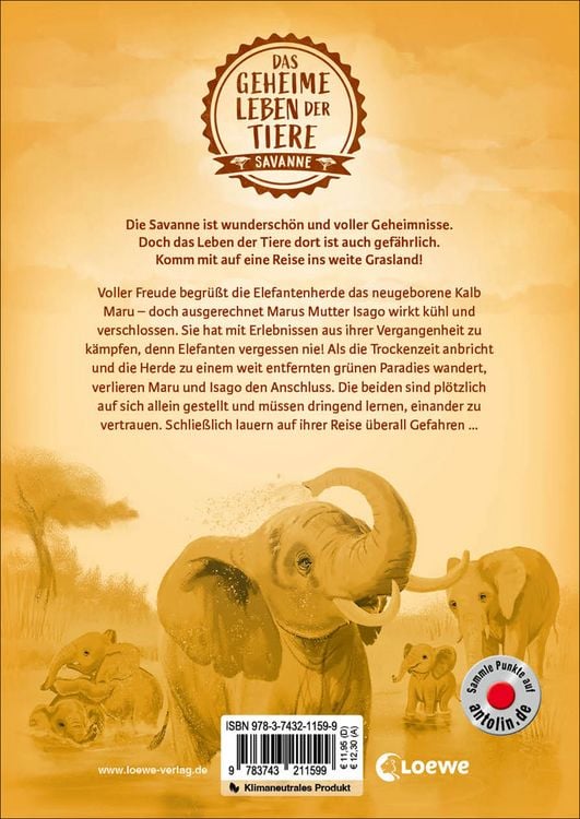 Produktbild: Das geheime Leben der Tiere (Savanne) - Maru - Die Reise der Elefanten