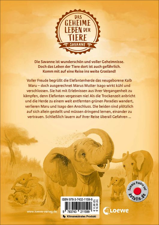 Produktbild: Das geheime Leben der Tiere (Savanne) - Maru - Die Reise der Elefanten